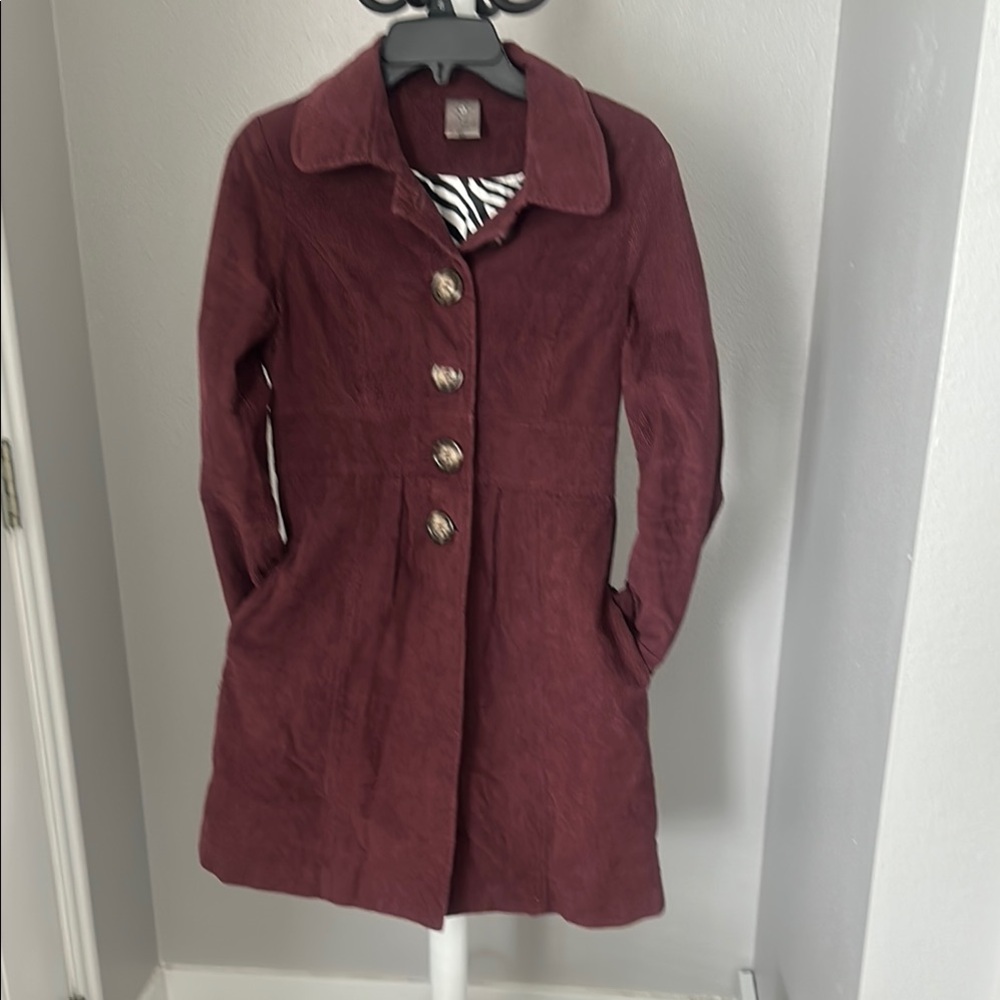 Women's Burgundy Coat